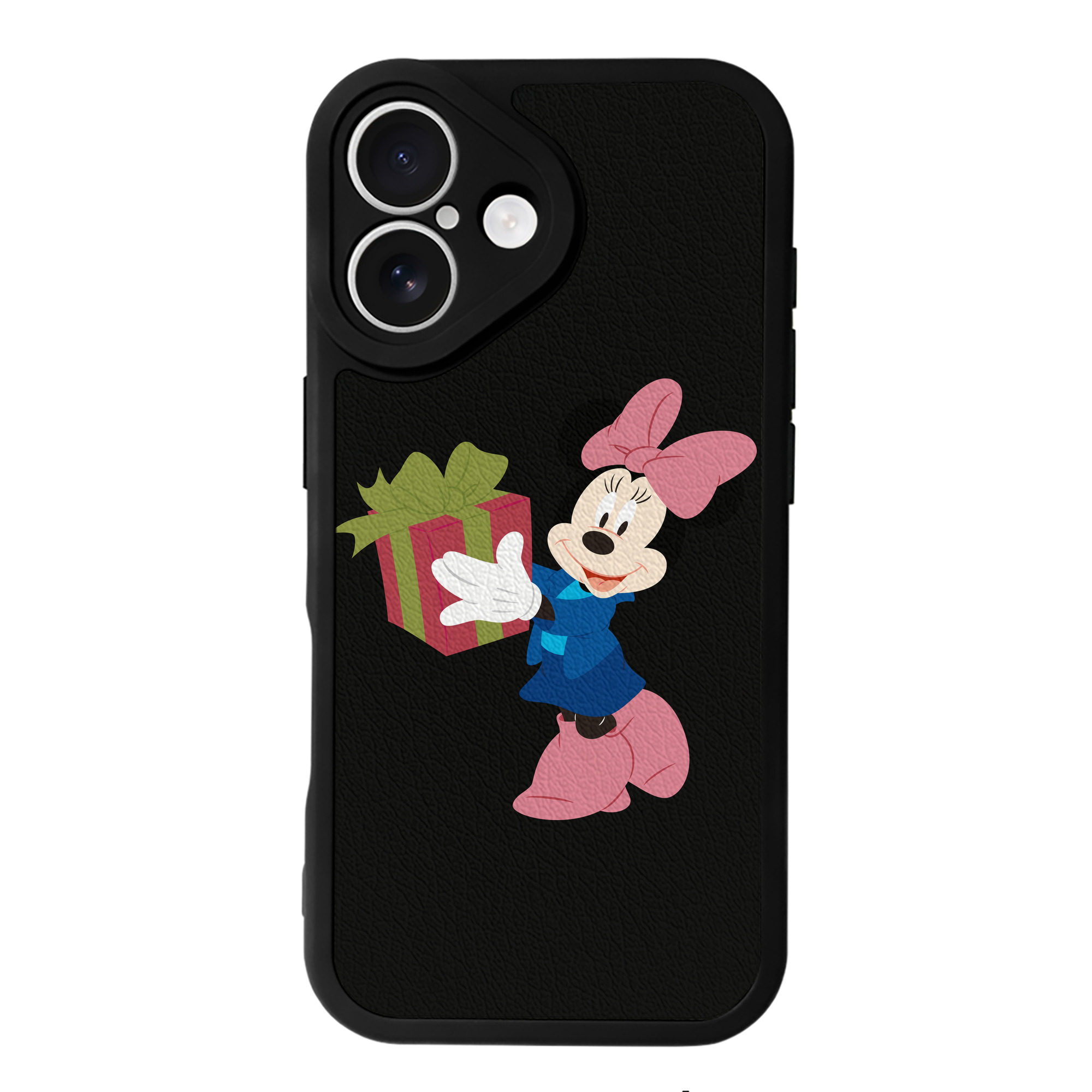 （画像用） ミッキーマウス Mickey Mouse 【iPhone 16シリーズ対応】シリコンスマホケース（レザー調） 材質：シリコン